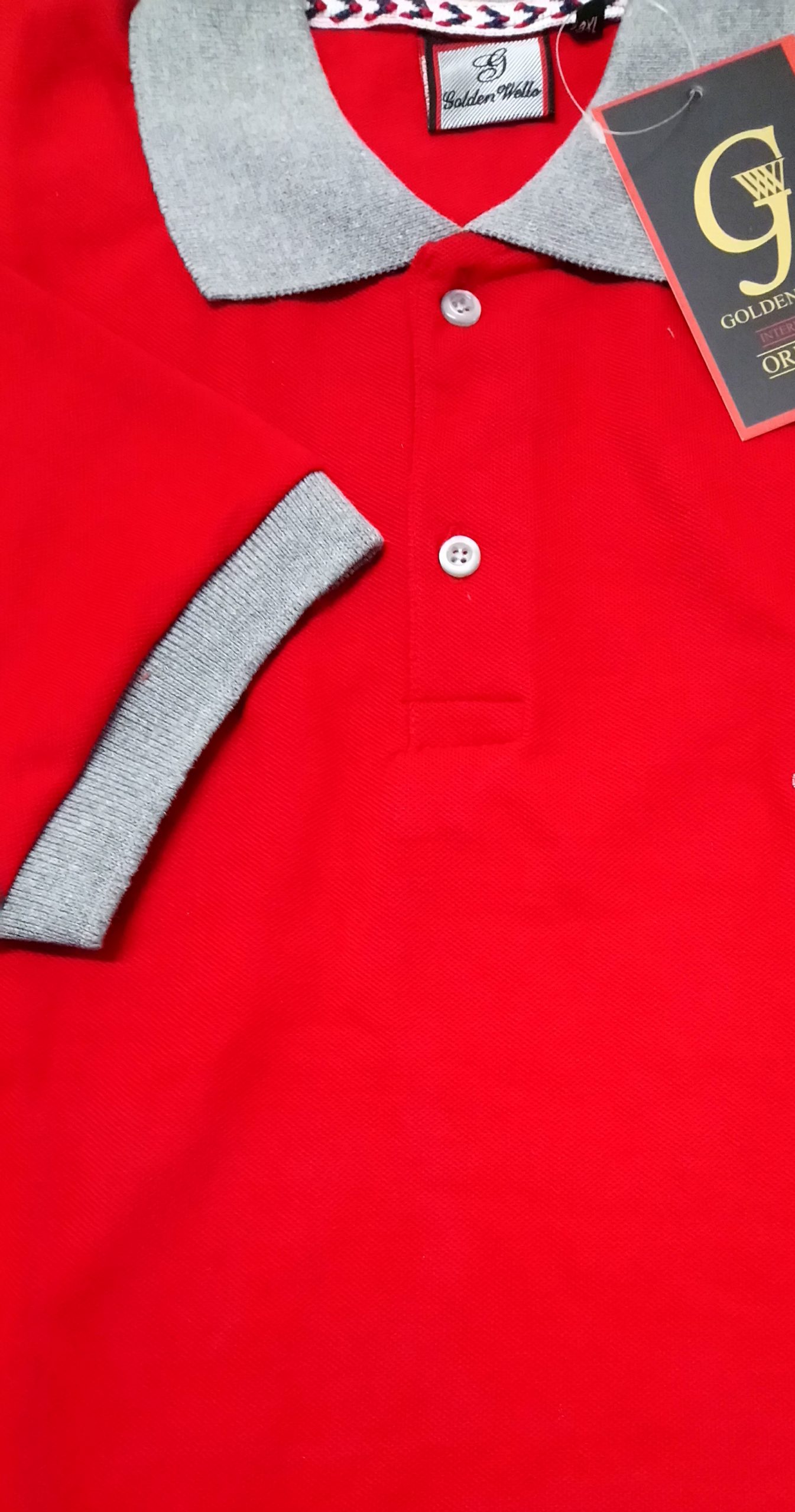 Two-tone pique half-sleeve polo t-shirt – Uniform GW